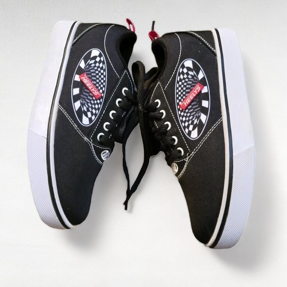 Youth Heely's Pro 20 Low Top Black and White Skater Running Shoes  Size 5 - Picture 11 of 16